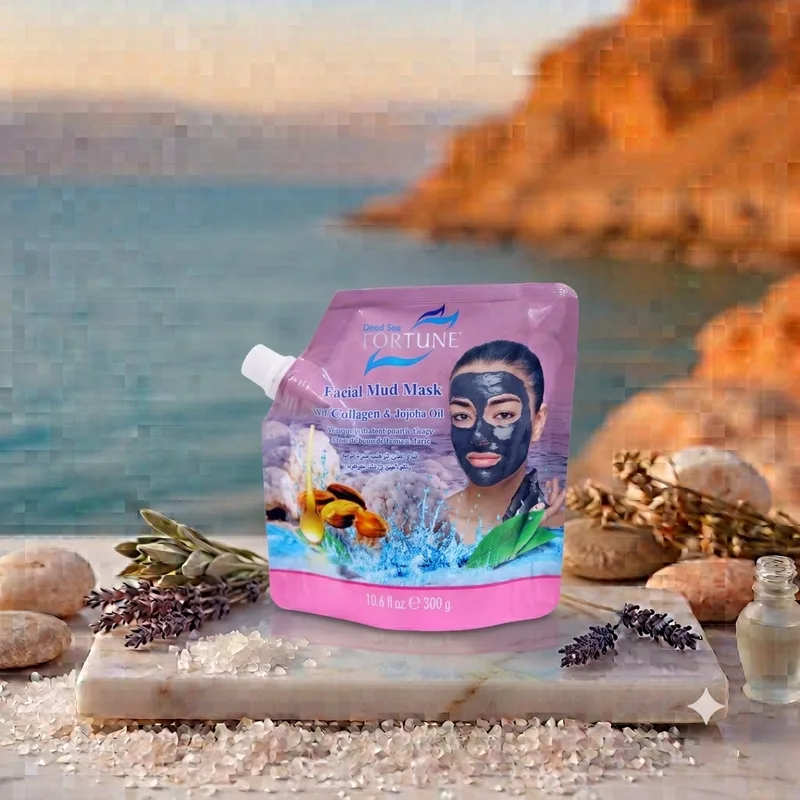 Facial Mud mask with collagen and jojoba