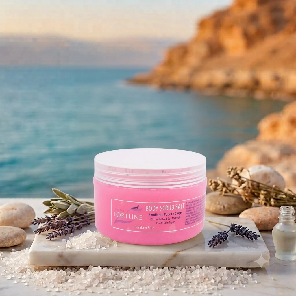 Body Scrub Salt Jar - Rose