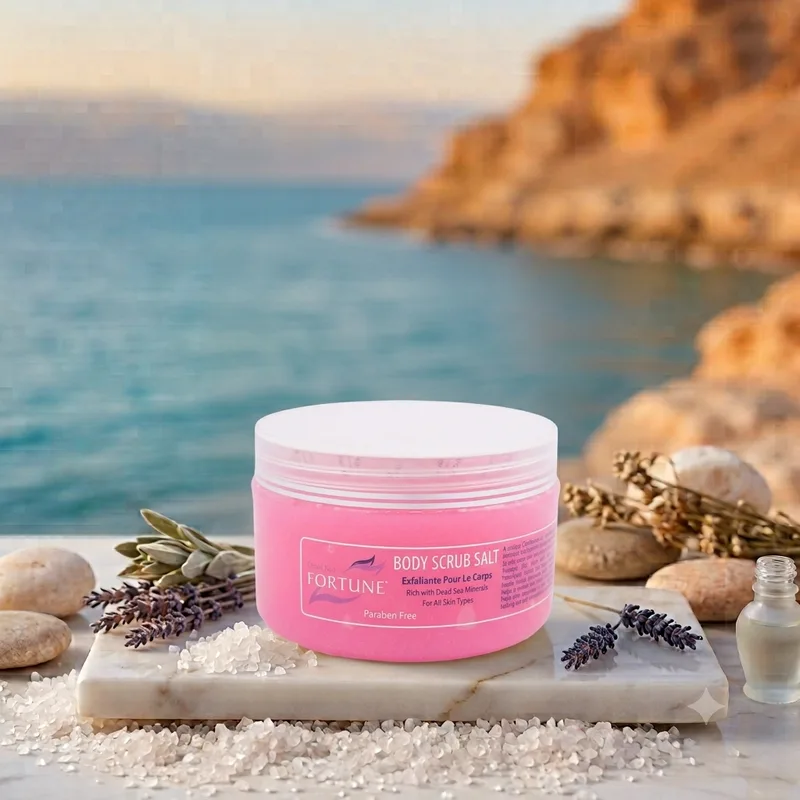 Body Scrub Salt Jar - Rose